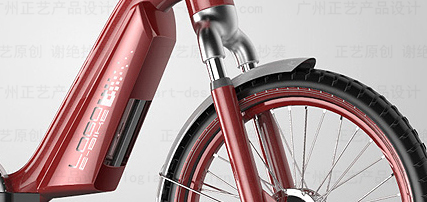 红色自行车款